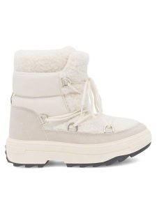 DeeZee Śniegowce LORI N10368 Écru. Buty zimowe DeeZee, z materiału, bez obcasa, bez zapięcia. Za 139,99 zł.