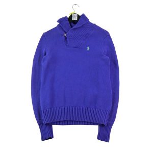Second life - Damski fioletowy sweter - Stan dobry. Fioletowe golfy Ralph Lauren, bez wzorów. Za 153,32 zł.