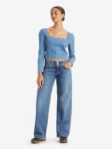 Levi's Dżinsy - Comfort fit - w kolorze niebieskim rozmiar: W25/L34. Niebieskie jeansy Levi's®, z aplikacjami. Za 149,66 zł.