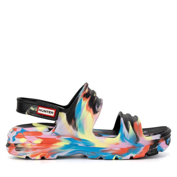 Sandały Hunter. Sandały Hunter, bez wzorów, bez obcasa, na płaskiej podeszwie, bez zapięcia. Za 249,99 zł.