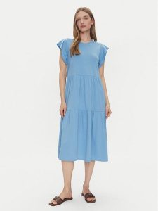 Vila Sukienka codzienna Summer 14087542 Zielony Loose Fit. Zielone kombinezony Vila, na co dzień, xs, bez wzorów, z syntetyku, bez kołnierzyka, bez ramiączek, proste. Za 119,99 zł.