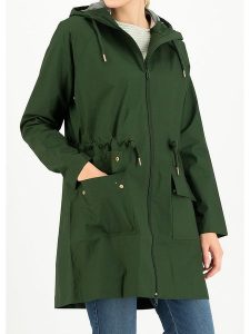 Blutsgeschwister Parka "Eco Friese" w kolorze ciemnozielonym rozmiar: M. Zielone płaszcze Blutsgeschwister, m, bez wzorów, z bawełny, bez kaptura. Za 215,21 zł.