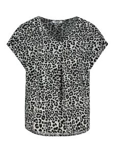 Sublevel Bluzka w kolorze czarno-biało-szarym rozmiar: M. Białe bluzki Sublevel, m, bez wzorów, z wiskozy, klasyczne, bez kołnierzyka, bez ramiączek. Za 41,79 zł.