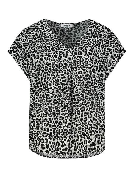 Sublevel Bluzka w kolorze czarno-biało-szarym rozmiar: M. Białe bluzki Sublevel, m, bez wzorów, z wiskozy, klasyczne, bez kołnierzyka, bez ramiączek. Za 56,53 zł.