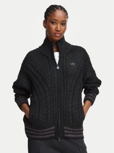 Adidas Kardigan Cable Knit Firebrid Track Top KT2289 Czarny Regular Fit. Czarne kardigany ADIDAS, z syntetyku. Za 599,99 zł.