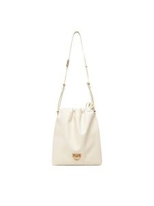 PINKO Torebka Slouchy Classic Bag PE 25 PLTT 104359 A270 Écru. Torebki klasyczne Pinko, bez wzorów, ze skóry, bez dodatków. Za 659,99 zł.
