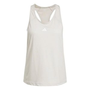 Damski tank top adidas Essentials Minimalnding Racerback. Białe topy ADIDAS, xl, bez wzorów, z materiału, bez kołnierzyka, bez ramiączek. Za 126,50 zł.