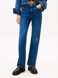 TOMMY JEANS Dżinsy - Bootcut fit - w kolorze niebieskim rozmiar: W31/L32. Niebieskie jeansy Tommy Jeans, z aplikacjami, z jeansu. Za 274,75 zł.