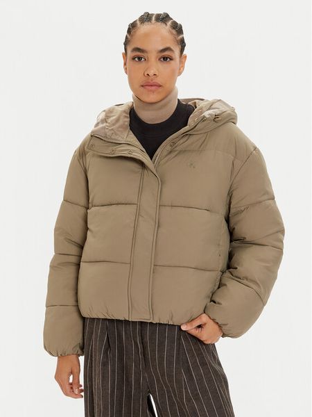 Calvin Klein Jeans Kurtka zimowa J20J224112 Beżowy Regular Fit. Brązowe kurtki Calvin Klein Jeans, na zimę, m, bez wzorów, z jeansu, bez kaptura. Za 539,99 zł.