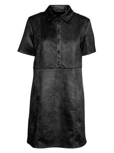 Vero Moda Sukienka w kolorze czarnym rozmiar: XS. Czarne sukienki Vero Moda, na co dzień, xs, bez wzorów, bez kołnierzyka, bez ramiączek, midi, proste. Za 57,06 zł.