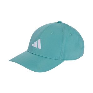Czapka z daszkiem adidas New Logo Embroidered Baseball morska zieleń. Zielone czapki ADIDAS, bez wzorów, sportowe. Za 69,99 zł.