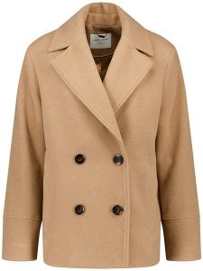 Gerry Weber Kurtka przejściowa w kolorze jasnobrązowym rozmiar: 36. Brązowe kurtki Gerry Weber, bez wzorów, z wełny, bez kaptura. Za 365,42 zł.