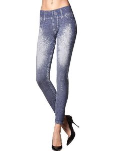 Jeensy Legginsy w kolorze niebieskim rozmiar: L/XL. Niebieskie legginsy Jeensy, bez wzorów. Za 66,16 zł.