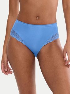 Triumph Figi klasyczne z wysokim stanem Ladyform Soft 10224859 Niebieski. Niebieskie figi Triumph, bez wzorów, z syntetyku. Za 129,99 zł.