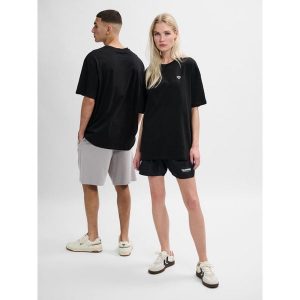 Koszulka Hummel Loose Bee. Czarne bluzki Hummel, bez wzorów, sportowe, bez kołnierzyka, bez ramiączek. Za 137,00 zł.