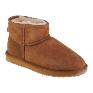 Buty Emu Australia Stinger Micro W10937-CHES brązowe. Brązowe buty zimowe z gumy, bez obcasa, bez zapięcia. Za 783,41 zł.