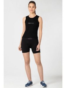 Super.natural Top funkcyjny "Grava Under" w kolorze czarnym rozmiar: XS. Czarne topy super.natural, xs, bez wzorów, z wełny, bez kołnierzyka, bez ramiączek. Za 126,99 zł.