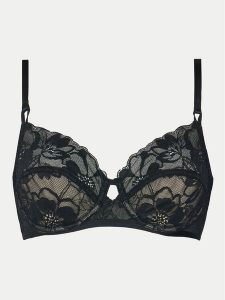 Hunkemöller Biustonosz z fiszbiną Sophia 300458 Czarny. Czarne biustonosze Hunkemöller, bez wzorów, z syntetyku. Za 139,99 zł.