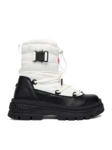 Hunter Śniegowce CEO-H8-378 Biały. Białe buty zimowe Hunter, z materiału, bez obcasa, bez zapięcia. Za 359,99 zł.