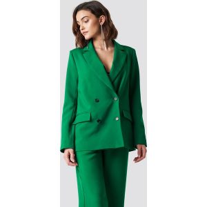 NA-KD Trend Dwurzędowa marynarka oversize - Green. Marynarki i żakiety marki NA-KD Trend. W wyprzedaży za 145,77 zł.