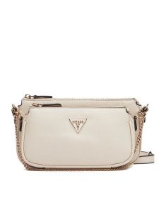 Guess Torebka Noelle II Mini HWZG96 72710 Écru. Torebki klasyczne Guess, z aplikacjami, ze skóry, bez dodatków. Za 409,99 zł.