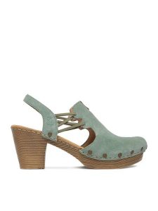 Rieker Półbuty CEO-66775-52 Zielony. Zielone półbuty Rieker, bez wzorów, ze skóry, bez obcasa, na obcasie, bez zapięcia. Za 339,99 zł.