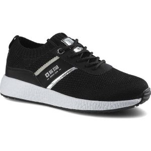 Czarne Sneakersy Big Star Damskie Półbuty Lekkie. Czarne półbuty Big Star, bez wzorów, bez obcasa, bez zapięcia. Za 139,00 zł.