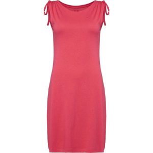 Sukienka damska Pętla Asanura Różowo-różowa. Czerwone sukienki LOOP, bez wzorów, eleganckie, bez kołnierzyka, bez ramiączek, sportowe. Za 157,99 zł.