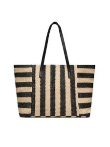 JENNY Torebka JNY-M-022-07 Czarny. Czarne shopper bag Jenny, bez wzorów, z syntetyku, bez dodatków. Za 129,99 zł.