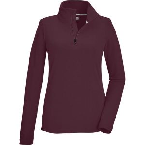 Bluza damska Killtec KSW 101 WMN FLC SHRT. Brązowe bluzy KILLTEC, bez wzorów, bez kaptura. W wyprzedaży za 89,99 zł.