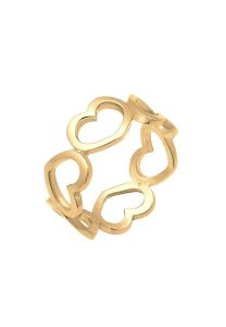 Elli Damski pierścionek z wyciętym symbolem serca ze srebra próby 925 Sterling Silver Pierścionki 1 ct. Szare pierścionki Elli, srebrne. Za 213,99 zł.