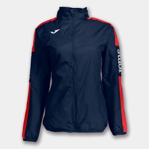 Damska kurtka przeciwdeszczowa Joma Champion Ship IV - Navy/Czerwony, XL. Czerwone kurtki JOMA, xl, bez wzorów, bez kaptura. Za 169,99 zł.