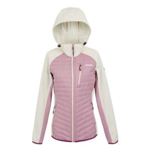 Kurtka Damska Pro Hybrid II Padded Jacket. Białe kurtki Regatta, bez wzorów, z puchu, bez kaptura. Za 127,99 zł.