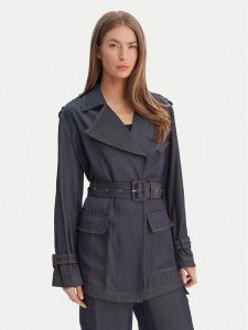 Guess Marynarka W6RL50 WL842 Granatowy Regular Fit. Niebieskie marynarki i żakiety Guess, l, z aplikacjami, z syntetyku. Za 522,99 zł.