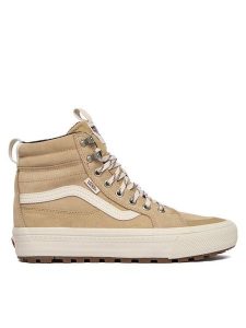 Vans Tenisówki MTE Sk8-Hi Waterproof Insulated VN000DAQTWH1 Beżowy. Brązowe trampki Vans, bez wzorów, z materiału, bez zapięcia. Za 529,99 zł.