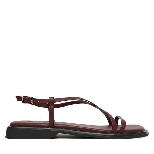 Sandały Vagabond Shoemakers. Czerwone sandały Vagabond Shoemakers, bez wzorów, bez obcasa, na płaskiej podeszwie, bez zapięcia. Za 409,99 zł.