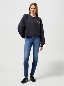 Wrangler Dżinsy - Skinny fit - w kolorze granatowym rozmiar: W29/L34. Niebieskie jeansy Wrangler, z aplikacjami. Za 188,85 zł.