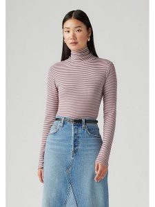 Levi's Koszulka w kolorze szarobrązowo-kremowym rozmiar: XS. Brązowe bluzki Levi's®, s, bez wzorów, bez kołnierzyka, bez ramiączek. Za 78,84 zł.