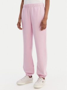 Lacoste Spodnie dresowe XF5244 Różowy Regular Fit. Czerwone spodnie dresowe Lacoste, bez wzorów, z bawełny. Za 456,99 zł.