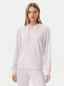 Guess Bluza O5GQ00 KCQP2 Różowy Regular Fit. Czerwone bluzy Guess, xs, z aplikacjami, z syntetyku, bez kaptura. Za 139,99 zł.