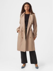 Vero Moda Trencz Doreen 10301287 Beżowy Regular Fit. Brązowe płaszcze Vero Moda, xl, bez wzorów, z syntetyku, bez kaptura. Za 119,99 zł.