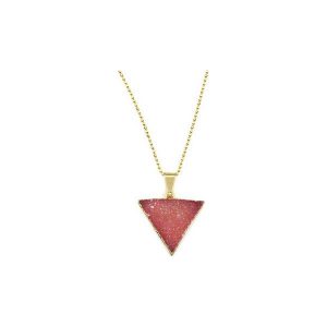 Colare Druza Agatu Sweet Pink złoto. Zawieszki marki Brazi druse jewelry. Za 170,00 zł.
