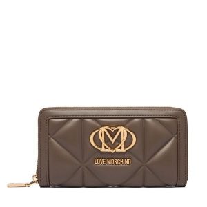 Portfel LOVE MOSCHINO. Brązowe portfele LOVE MOSCHINO, bez wzorów. Za 346,99 zł.