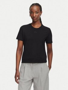 KARL LAGERFELD T-Shirt B2W17094 Czarny Regular Fit. Czarne t-shirty KARL LAGERFELD, xs, bez wzorów, z bawełny, bez kołnierzyka, bez ramiączek. Za 259,99 zł.