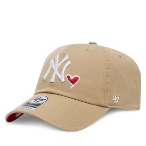 Czapka z daszkiem 47 Brand. Brązowe czapki 47 Brand, bez wzorów. Za 99,99 zł.