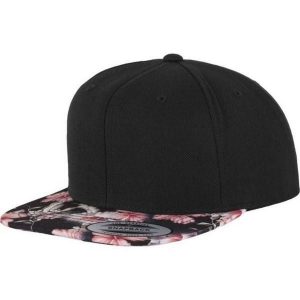 Czapka Z Daszkiem Classic ProStyle Floral Snapback Cap. Czarne czapki FLEXFIT, bez wzorów. Za 125,99 zł.