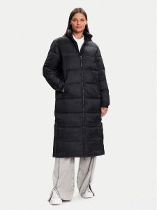 Tommy Jeans Płaszcz zimowy DW0DW21614 Czarny Regular Fit. Czarne płaszcze Tommy Jeans, na zimę, xl, bez wzorów, z jeansu, bez kaptura. Za 899,99 zł.