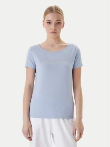 EA7 Emporio Armani T-Shirt 7W000978 AF10373 U9309 Niebieski Regular Fit. Niebieskie t-shirty EA7 Emporio Armani, xl, bez wzorów, z bawełny, bez kołnierzyka, bez ramiączek. Za 299,99 zł.