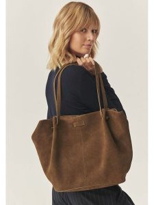 TATUUM Torebka w kolorze jasnobrązowym - 56 x 32 cm rozmiar: onesize. Brązowe shopper bag Tatuum, bez wzorów, z materiału, na ramię, bez dodatków. Za 487,72 zł.