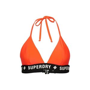 Góra od bikini Superdry Triangile Elastic Top. Brązowe bikini Superdry, bez wzorów, z lycry. W wyprzedaży za 87,00 zł.